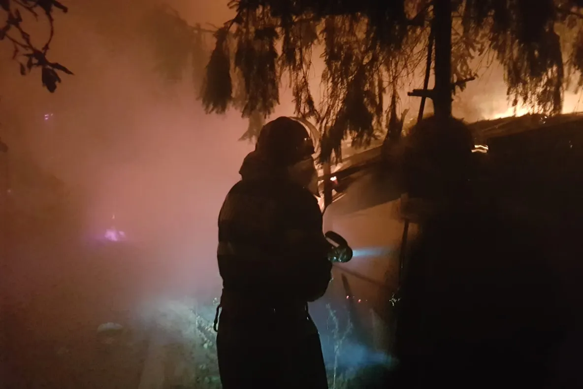 Incendiu de vegetație uscată în Craiova-VIDEO