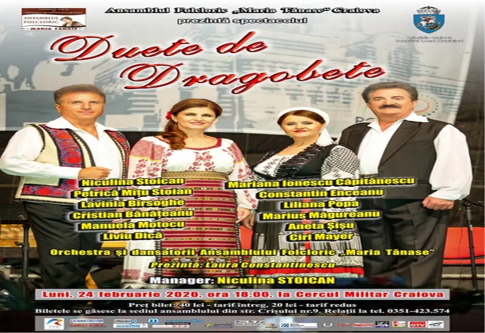 Craiova: "Duete de Dragobete", de ziua iubirii