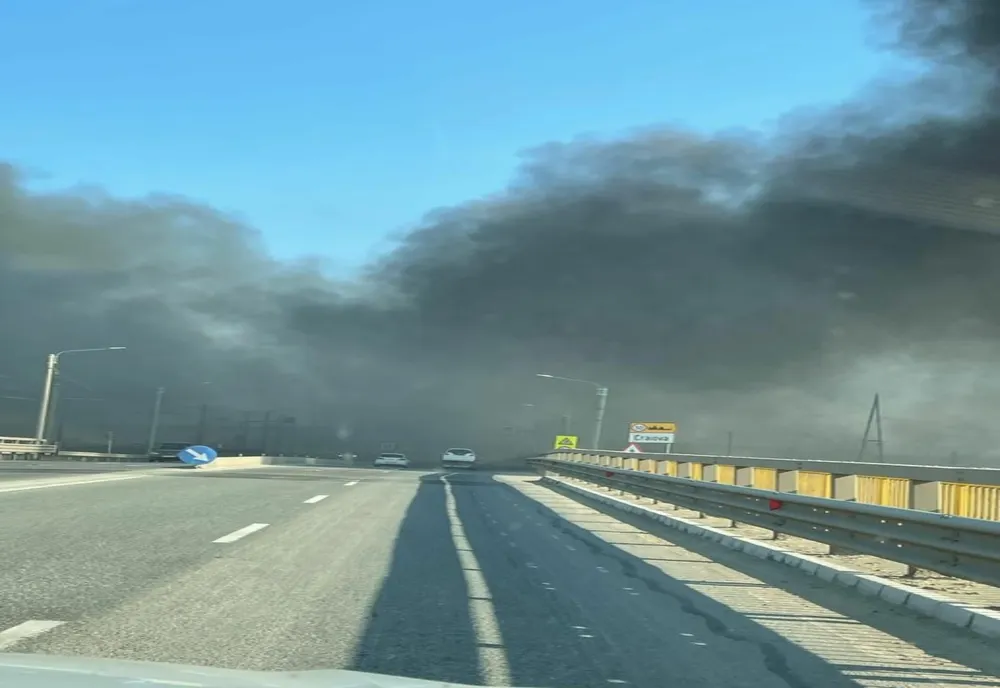 Incendiu la un depozit de mase plastice din Dolj. Traficul rutier este afectat