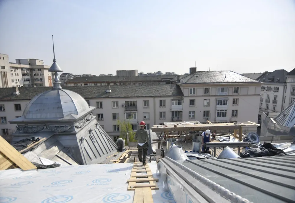 Clădirea istorică a Primăriei Craiova, în reabilitare. Care este stadiul lucrărilor