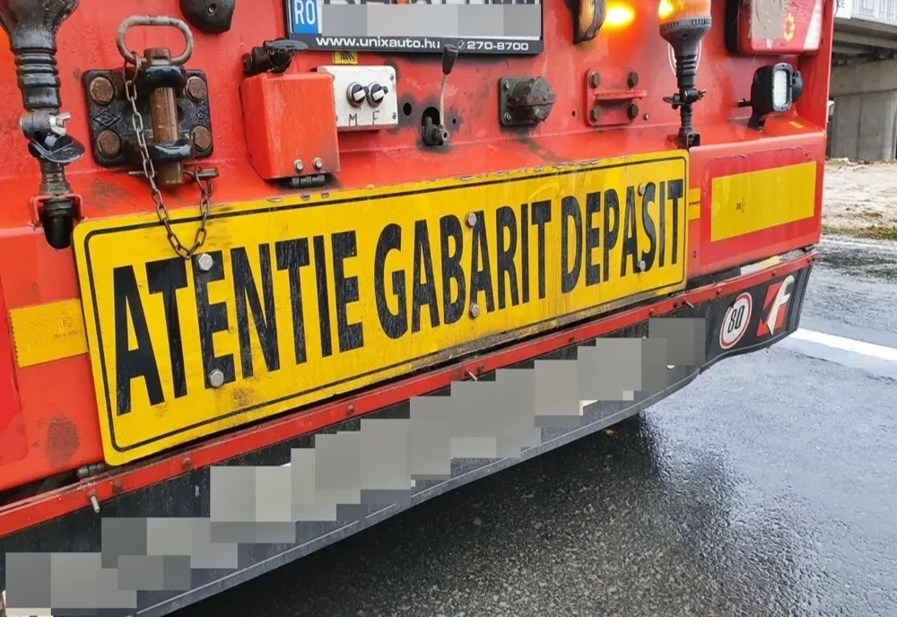 Transport agabaritic duminică seară 