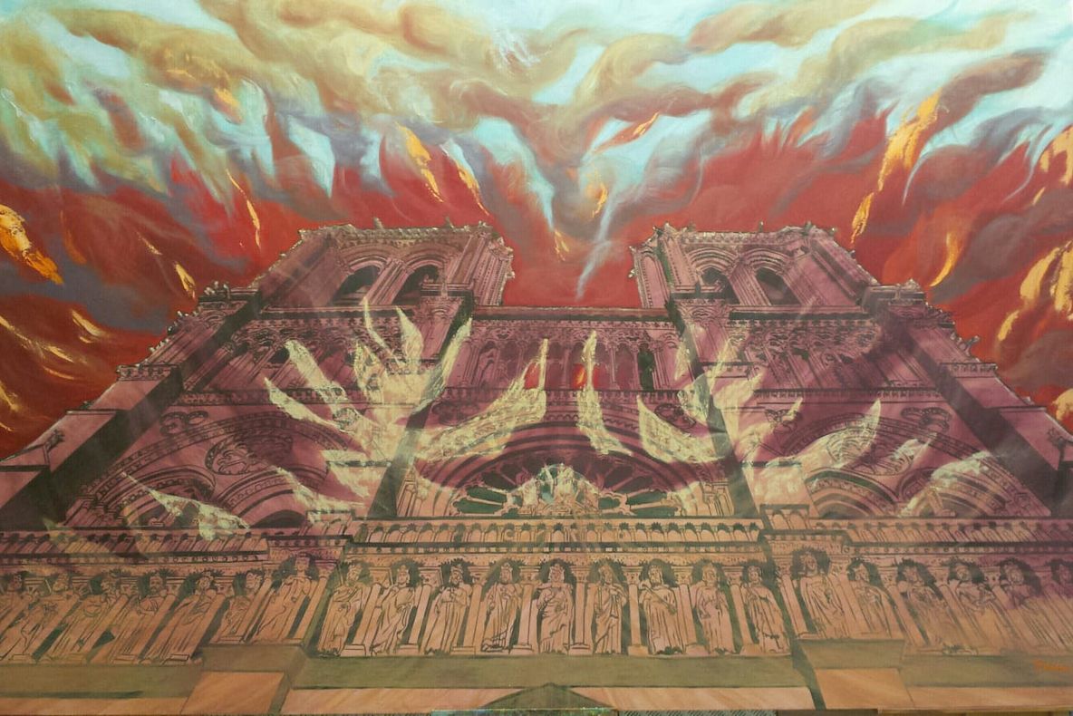 Incediul de la Notre-Dame, prevestit de o pictoriță din Craiova. „După toate atentatele din Europa, mă temeam într-un fel pentru catedrală”