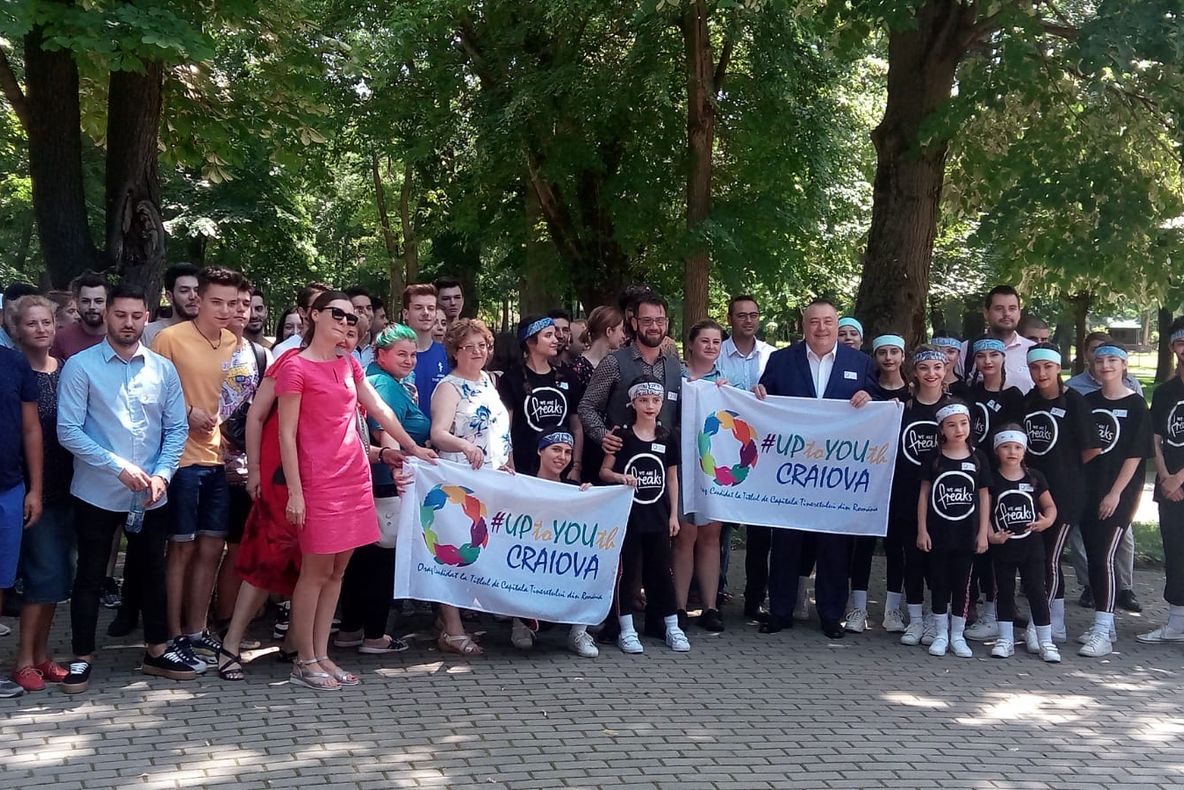 Logo-ul pentru „Craiova, Capitala tineretului din România”, luat de pe un site gratuit - FOTO