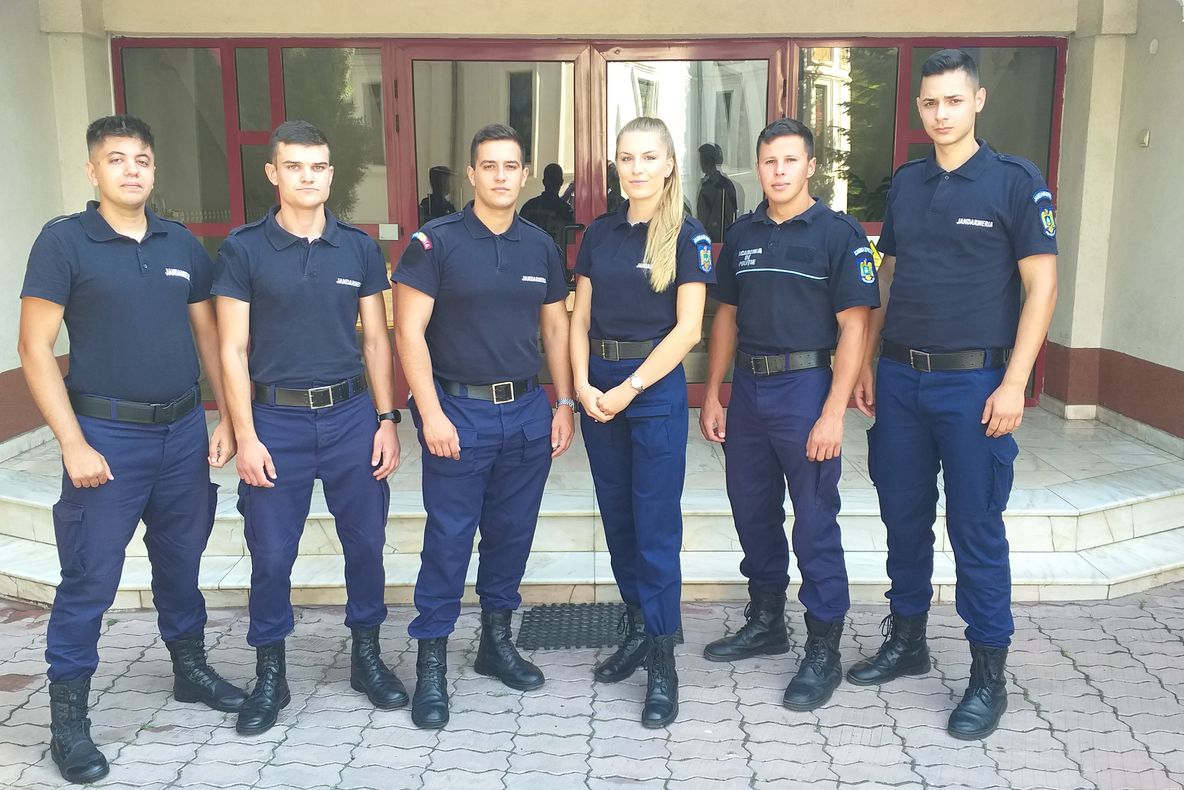 Șase viitori jandarmi, în practică la instituția din Dolj