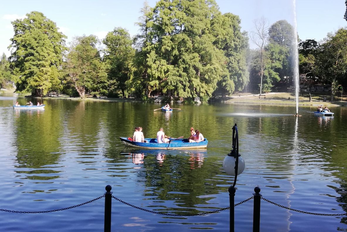 Plimbarea cu barca, mijloc de relaxare pentru craiovenii și turiștii care ajung în Parcul Romanescu. VIDEO/FOTO