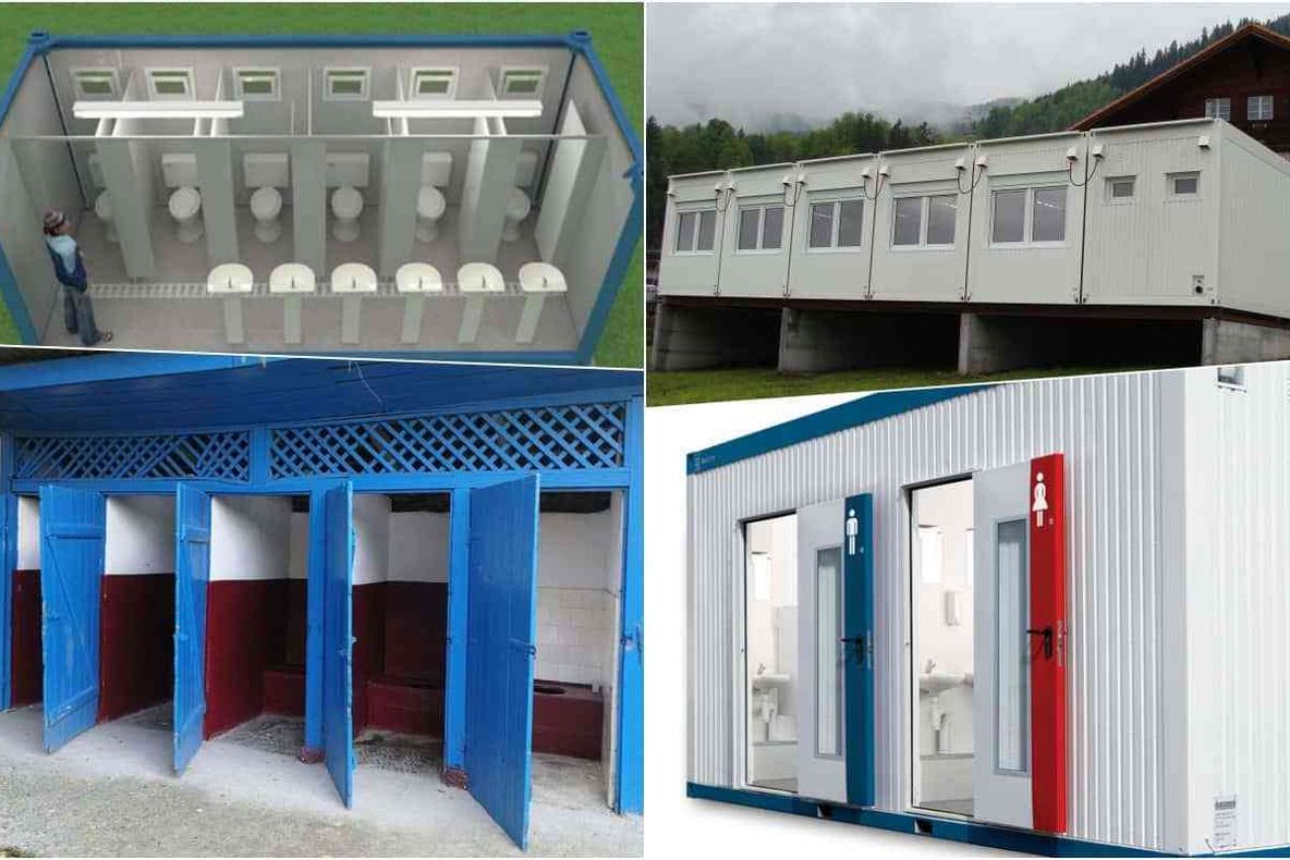 Grupuri sanitare container în școlile din Dolj care au toalete în curte