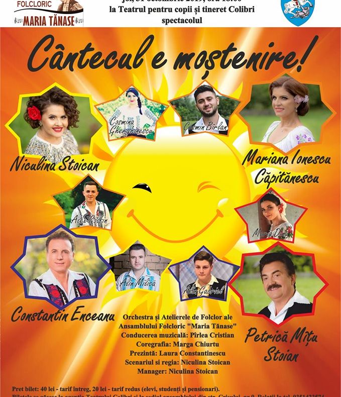 Marii artiști ai Ansamblului „Maria Tănase”, în recital la Craiova