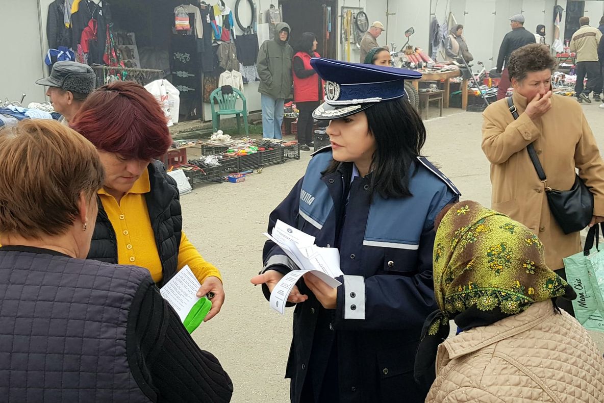 Acțiune de prevenție într-un târg săptămânal din Craiova