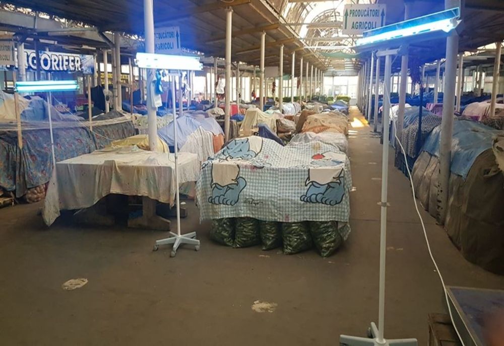 Lămpi cu ultraviolete în piețele din Craiova 