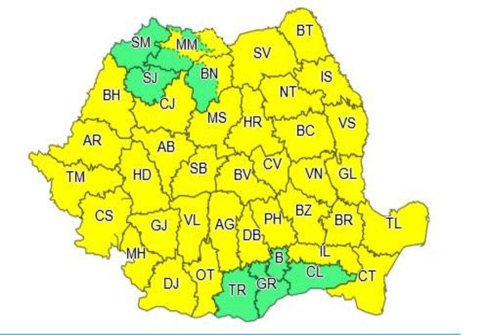 Doljul, sub cod galben de vânt puternic 