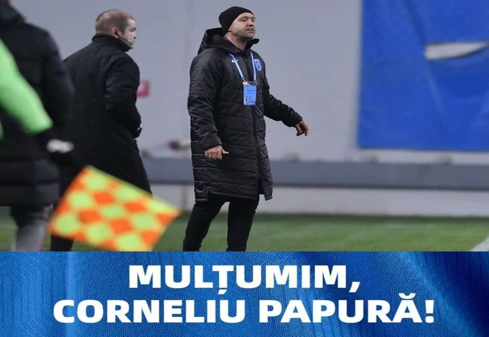 U Craiova și antrenorul principal Corneliu Papură au decis încetarea raporturilor contractuale 