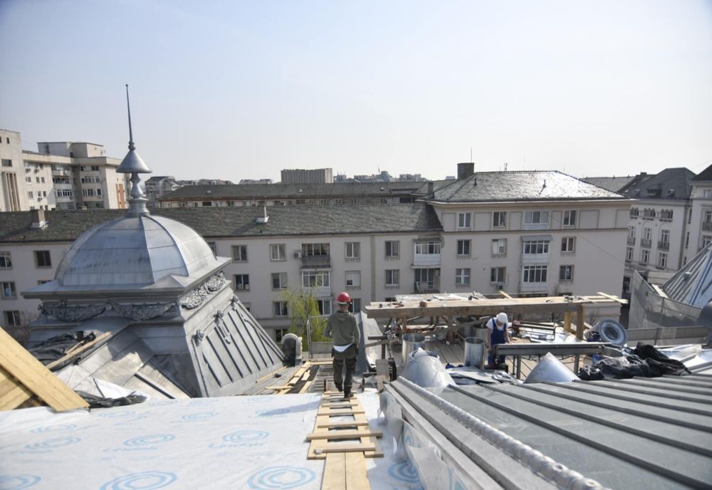 Clădirea istorică a Primăriei Craiova, în reabilitare. Care este stadiul lucrărilor