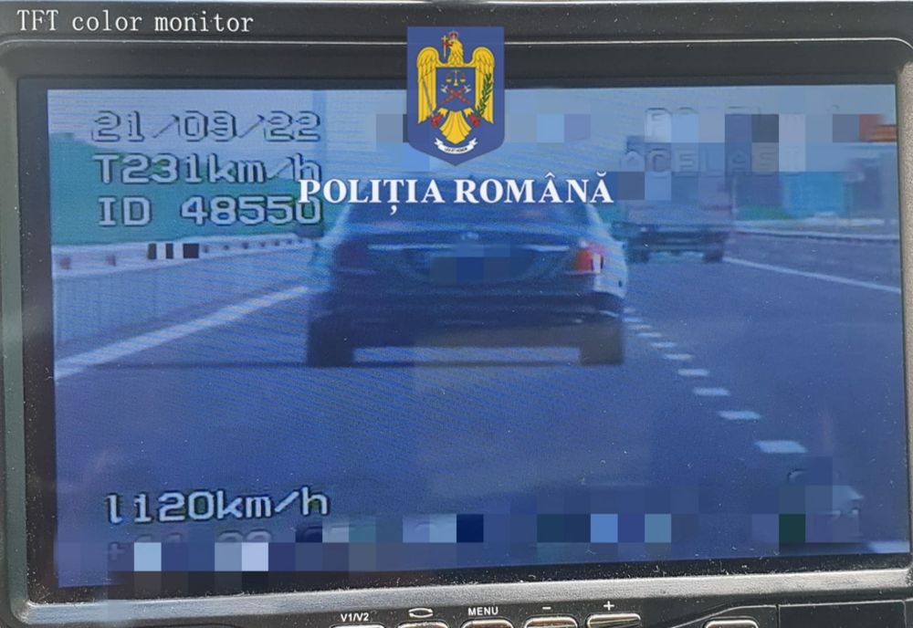 Craiovean prins gonind cu peste 230 km/oră, pe drumul expres, în Olt