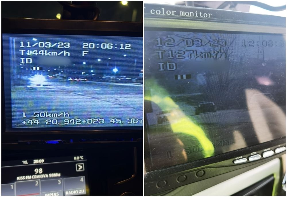 Şoferi, luaţi de radar, la Craiova. Ce viteze aveau