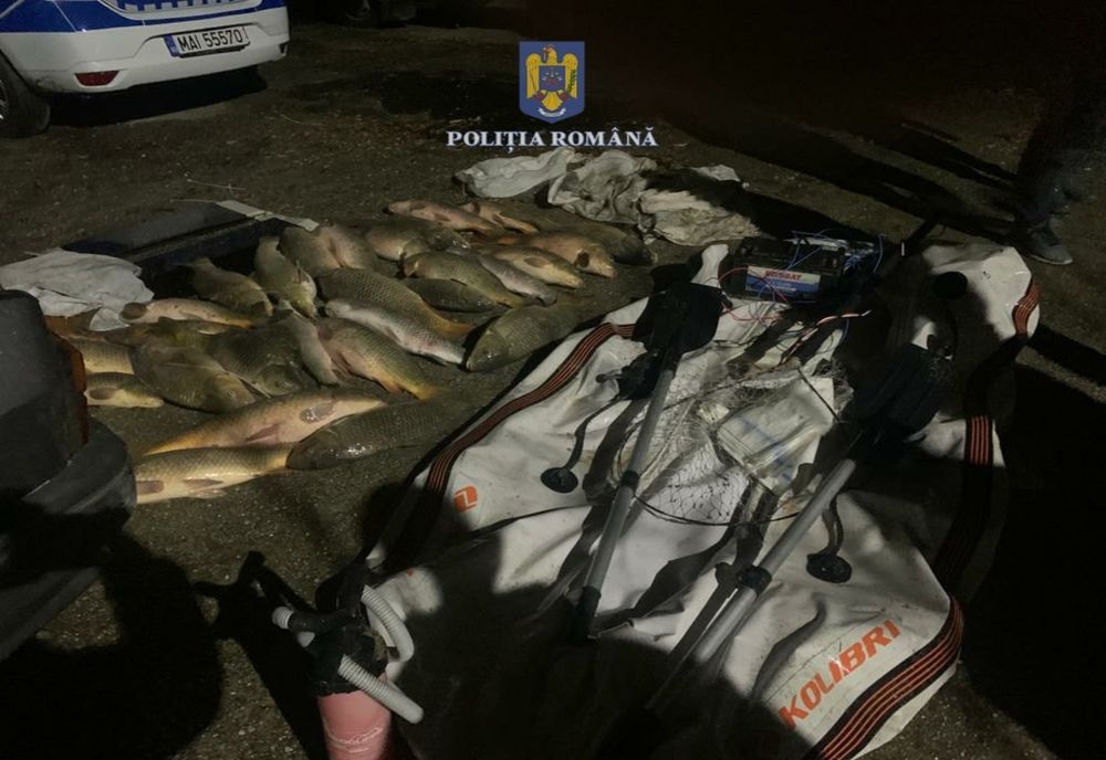 Bărbat din Giuvărăşti, reţinut pentru pescuit electric pe râul Olt, după intervenţia poliţiştilor cu focuri de armă (VIDEO)