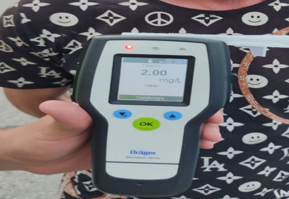 Un şofer din Dolj, depistat la volan cu o alcoolemie de 2,00 mg/l alcool pur în aerul expirat