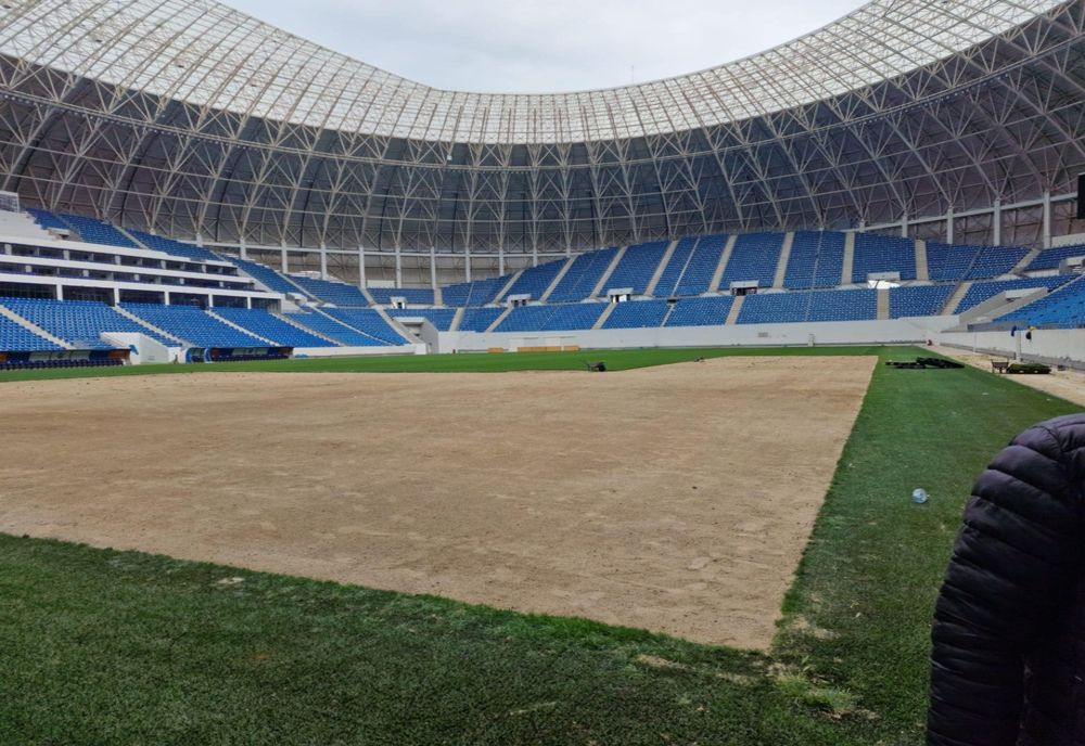 Gazonul de pe "Oblemenco" mutat într-un parc din Craiova