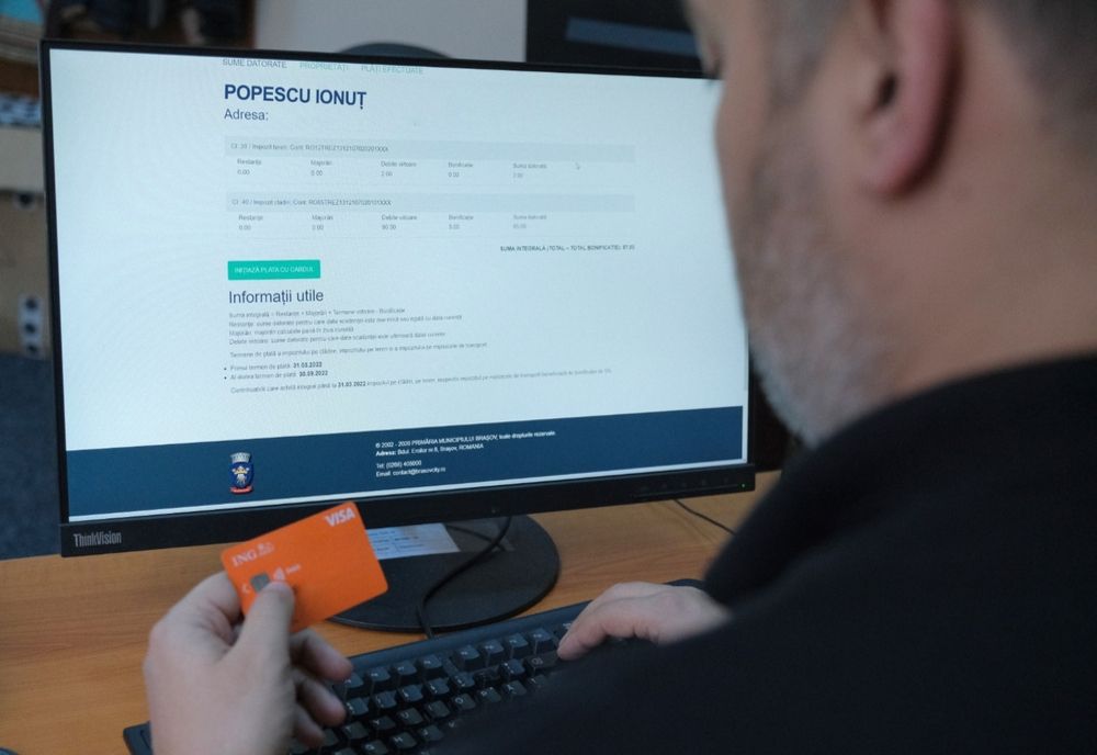 De astăzi se pot plăti taxele și impozitele locale