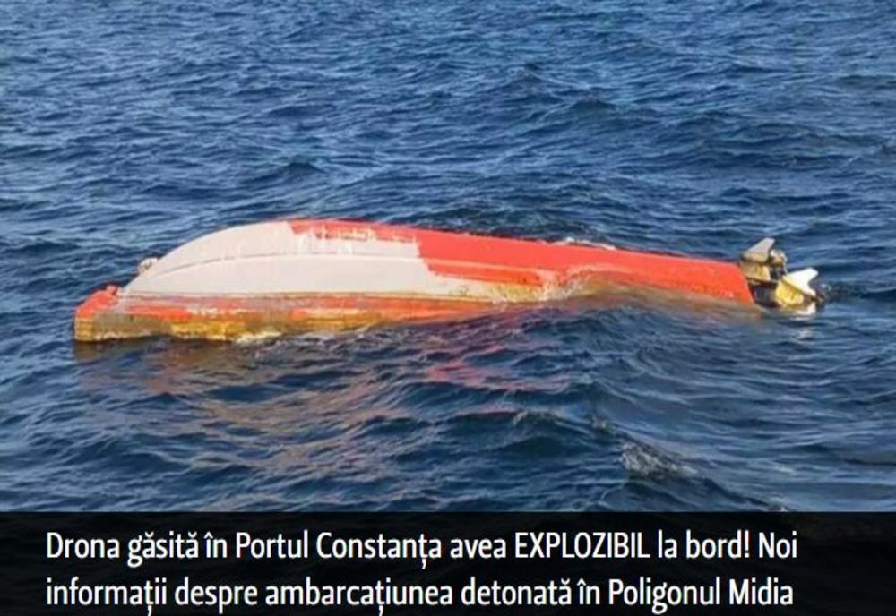 Drona găsită în Portul Constanța avea EXPLOZIBIL la bord!