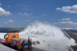 Deszăpezire la început de mai pe Transalpina