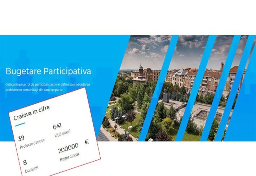 39 de proiecte depuse în programul de bugetare participativă, la Craiova