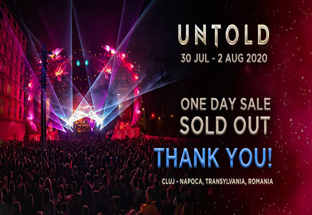 Peste 42.000 de fani şi-au cumpărat deja bilete la festivalul UNTOLD 2020
