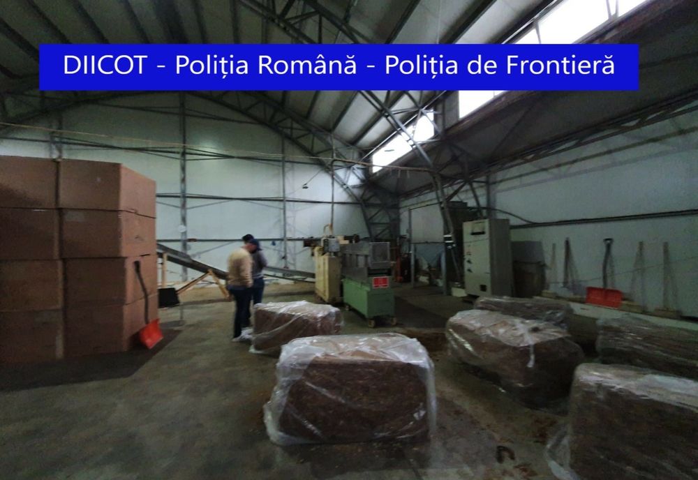 VIDEO. Reţea de contrabandă şi fabricare de ţigări, destructurată de DIICOT. Percheziţii în Olt şi Dolj