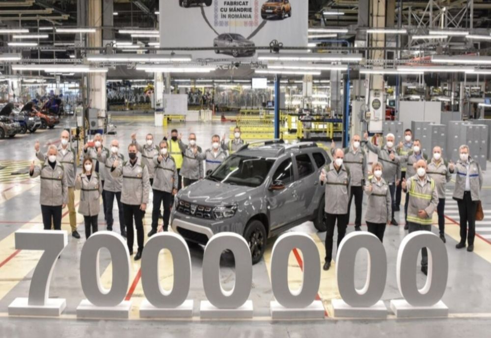 Vehiculul aniversar, cu numărul 7 milioane, produs la Dacia Mioveni