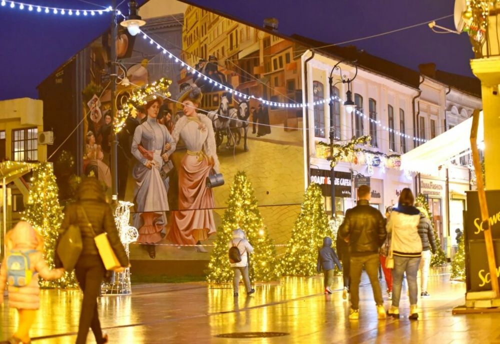 O nouă pictură murală, pe clădirile din Centrul Vechi al Craiovei