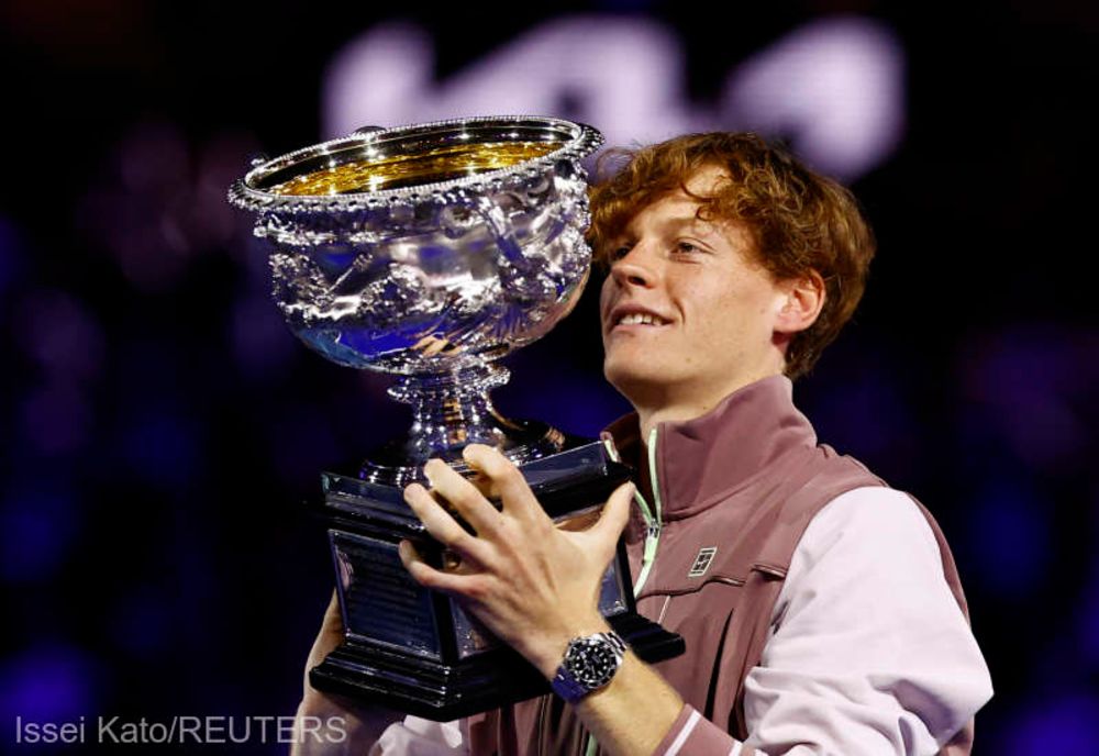 Italianul Jannick Sinner a câştigat trofeul la Australian Open