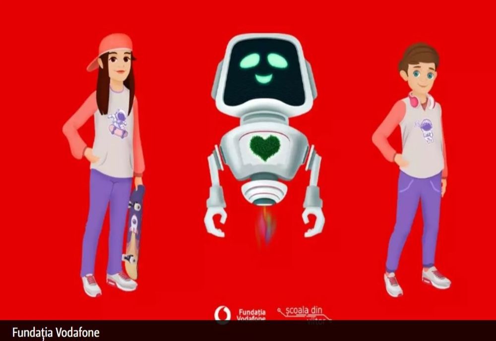 Fundația Vodafone oferă gratuit 48 de lecții digitale despre mediu, inteligență digitală, robotică și meseriile viitorului