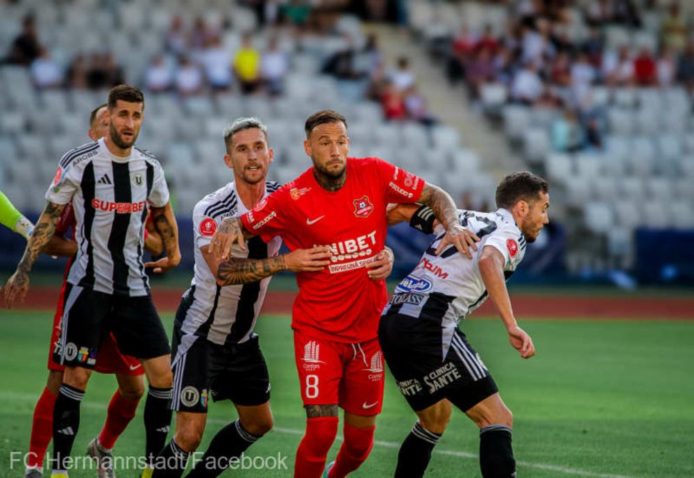 FOTBAL: UNIVERSITATEA CLUJ - FC HERMANNSTADT 3-1, ÎN SUPERLIGĂ