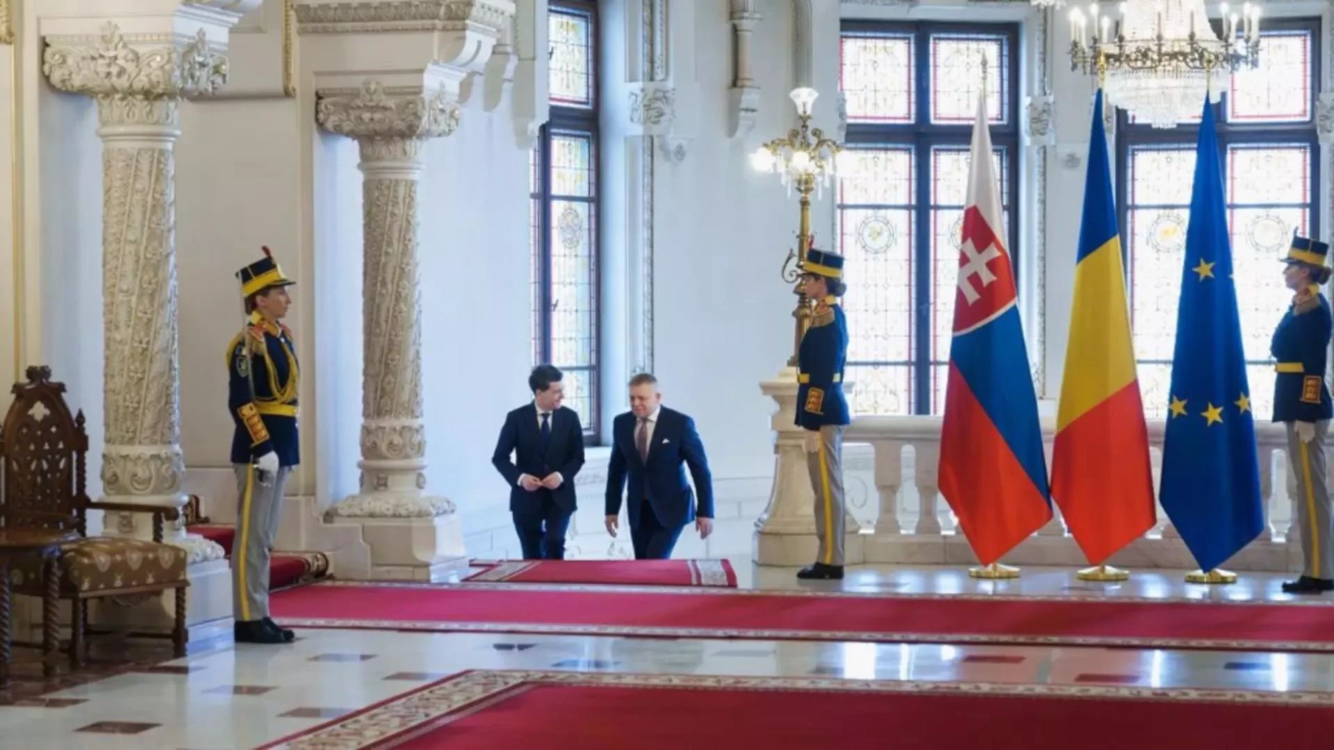 Nicușor Dan, după întâlnirea cu premierul Slovaciei: „Prioritatea noastră este să ne protejăm economiile și cetățenii”