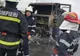 Autocamion în flăcări, pe un drum naţional din Dolj - FOTO