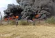 VIDEO. Un depozit de deşeuri din Craiova, cuprins de un incendiu