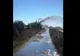Conducta de apă uzată a Craiovei, spartă. Zeci de hectare de teren, inundate