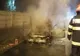Maşină distrusă de un incendiu, pe o stradă din Craiova