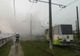 VIDEO. Tramvai cuprins de un incendiu după ce a fost lovit de fulger, în Craiova
